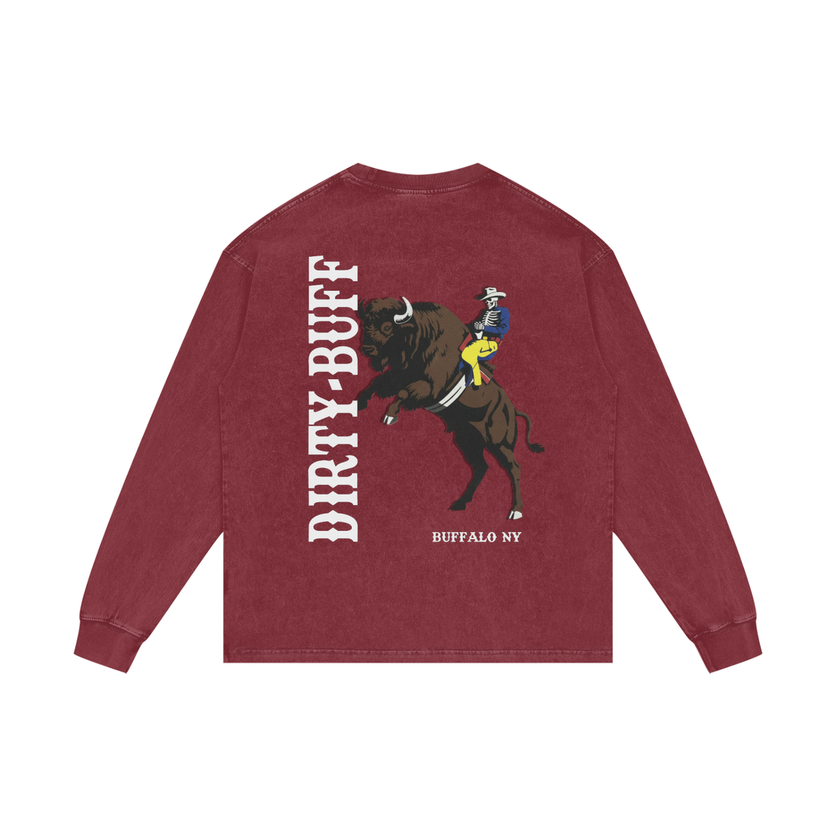 Acid Wash Oversize Long Sleeve T-Shirt