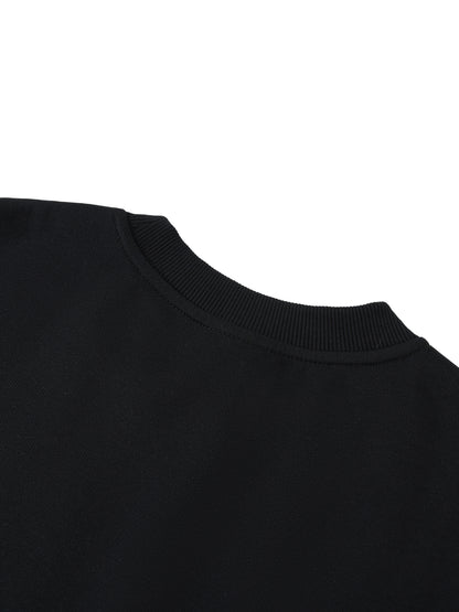 Oversized Crewneck Taped Sweatshirt